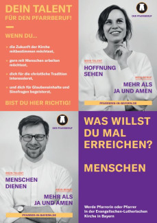Pfarrberuf-Werbung Plakat