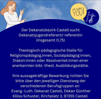 Stellenanzeige Jugendreferent/in