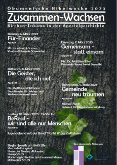 Ökumenische Bibelwoche 2023 Plakat