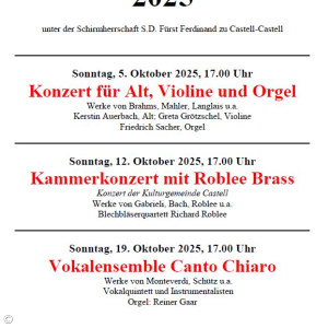 Casteller Musiktage 2025