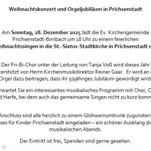 Weihnachtssingen Prichsenstadt
