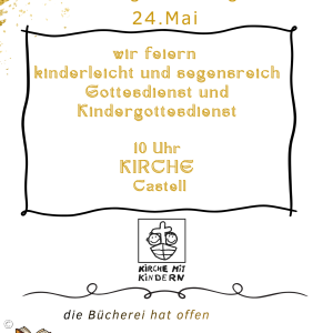 Kinderleicht und segensreich Gottesdienst am 24.05.2026