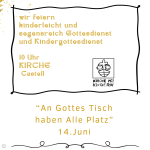 Kinderleicht und segensreich Gottesdienst am 14.06.2026