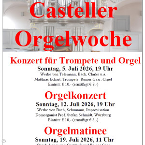 Casteller Orgelwoche 2026