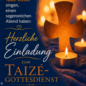Gottesdienst mit Taizéliedern am 09.08.2026