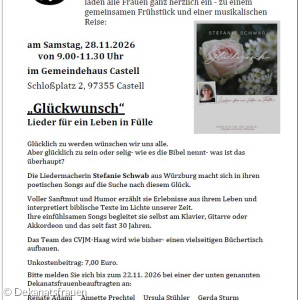 Frauenfrühstück am 28.11.2026 in Castell